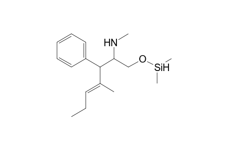 1-(1-methylbut-1-enyl)(dimethyl)silyloxy-1-phenyl-2-methylaminopropane