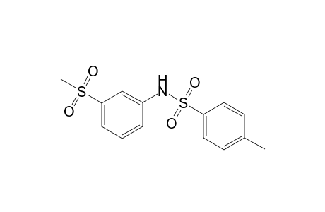 4-Methyl-N-[3-(methylsulfonyl)phenyl]benzenesulfonamide