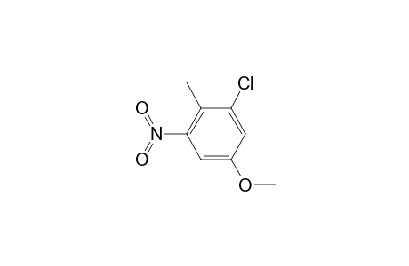 1-Chloranyl-5-methoxy-2-methyl-3-nitro-benzene
