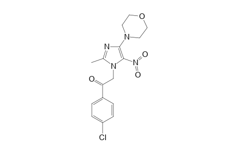 1-(4-CHLOROPHENACYL)-2-METHYL-4-MORPHOLINO-5-NITRO-IMIDAZOLE