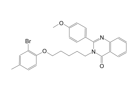 3-[5-(2-bromo-4-methylphenoxy)pentyl]-2-(4-methoxyphenyl)-4(3H)-quinazolinone