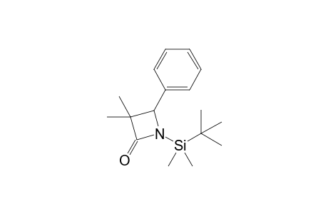 N-tert-Butyldimethylsilyl-3,3-dimethyl-4-phenylazetidinone