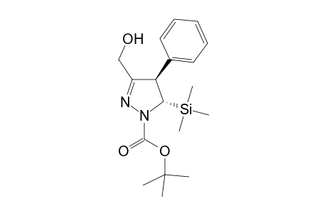 (-)-(4R,5S)-1-tert-Butoxycarbonyl-4,5-dihydro-3-hydroxymethyl-4-phenyl-5-trimethylsilyl-1H-prazole