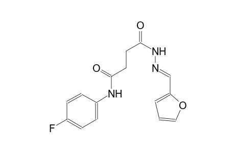 N-(4-Fluorophenyl)-4-[(2E)-2-(2-furylmethylene)hydrazino]-4-oxobutanamide