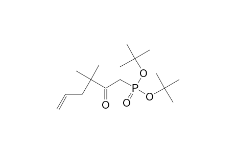 di-t-butyl (3,3-dimethyl-2-oxo-5-hexenyl)phosphonate