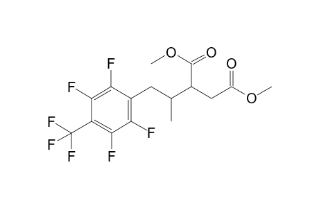 Dimethyl 2-(1-(2,3,5,6-tetrafluoro-4-(trifluoromethyl)phenyl)propan-2-yl)succinate