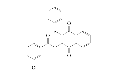 1,4-Naphthalenedione, 2-[2-(3-chlorophenyl)-2-oxoethyl]-3-(phenylthio)-