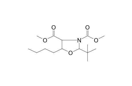 Dimethyl 5-butyl-2-tert-butyl-1,3-oxazolidine-3,4-dicarboxylate