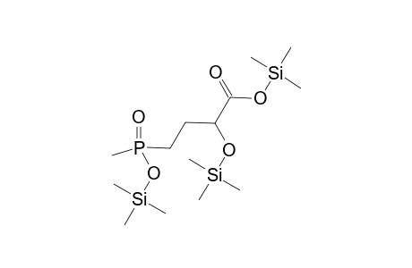 Tris(trimethylsilyl0 derivative of (Methyl)[3'-hydroxy-3'-(hydroxycarbonyl)propyl]phosphinic acid