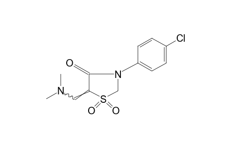 3-(p-CHLOROPHENYL)-5-[(DIMETHYLAMINO)METHYLENE]-4-THIAZOLIDINONE, 1,1-DIOXIDE