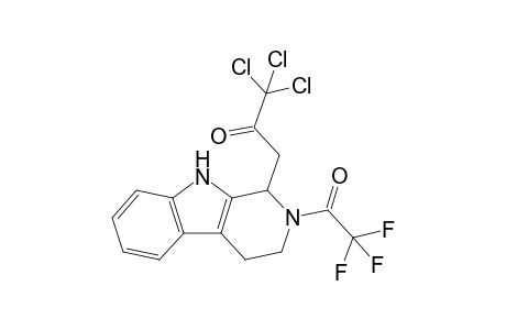 2-(Trifluoroacetyl)-1,2,3,4-tetrahydro-1-(3',3',3'-trichloro-2'-oxopropyl)-.beta.-carboline