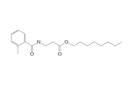 .beta.-Alanine, N-(2-methylbenzoyl)-, octyl ester