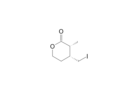 cis-4-Iodomethyl-3-methyltetrahydro-2H-pyran-2-one