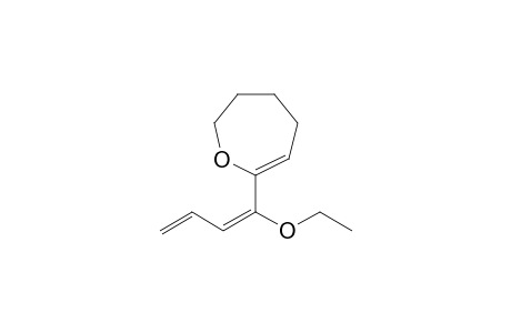 7-[(1E)-1-ethoxybuta-1,3-dienyl]-2,3,4,5-tetrahydrooxepin