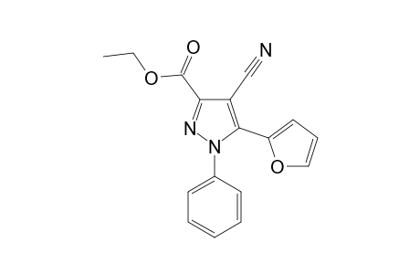 Ethyl 4-cyano-5-(furan-2-yl)-1-phenyl-1H-pyrazole-3-carboxylate