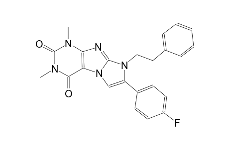 7-(4-Fluorophenyl)-1,3-dimethyl-8-(2-phenylethyl)-1H-imidazo[2,1-f]purine-2,4(3H,8H)-dione