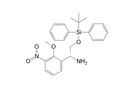 [(1R)-2-[tert-butyl(diphenyl)silyl]oxy-1-(2-methoxy-3-nitro-phenyl)ethyl]amine