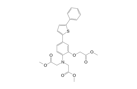 2-[2-(2-keto-2-methoxy-ethoxy)-N-(2-keto-2-methoxy-ethyl)-4-(5-phenyl-2-thienyl)anilino]acetic acid methyl ester