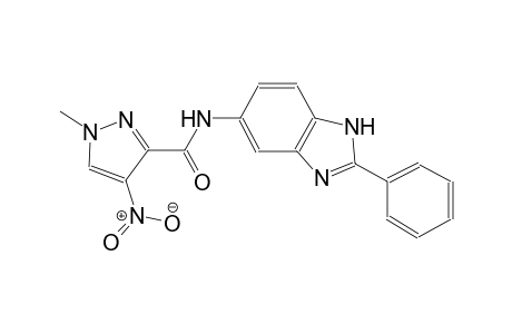 1H-pyrazole-3-carboxamide, 1-methyl-4-nitro-N-(2-phenyl-1H-benzimidazol-5-yl)-