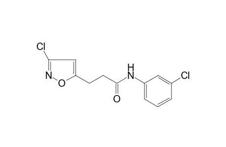 5-Isoxazolepropanamide, 3-chloro-N-(3-chlorophenyl)-