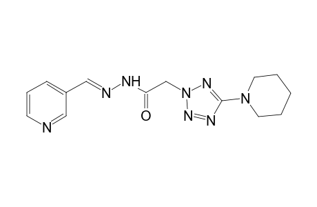 5-piperidino-2H-tetrazole-2-acetic acid, [(3-pyridyl)methylene]hydrazide
