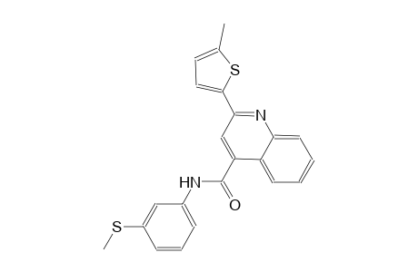 N-[3-(methylsulfanyl)phenyl]-2-(5-methyl-2-thienyl)-4-quinolinecarboxamide
