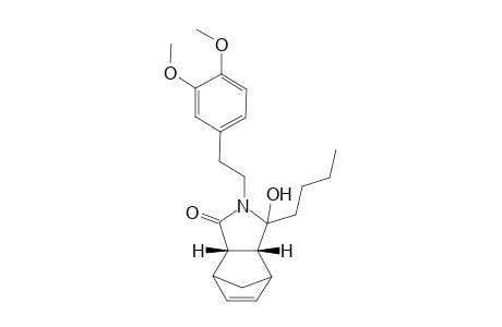 (2S,6R)-5-Butyl-4-[2-(3,4-dimethoxy-phenyl)-ethyl]-5-hydroxy-4-aza-tricyclo[5.2.1.0*2,6*]dec-8-en-3-one