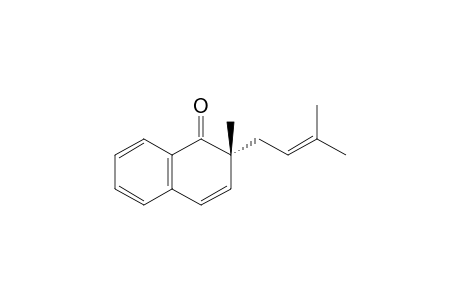 (2R)-2-methyl-2-(3-methylbut-2-enyl)-1-naphthalenone