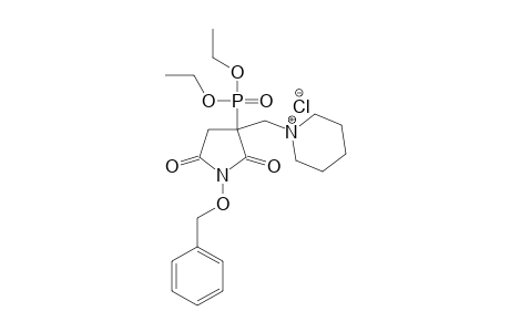 1-[[1-BENZYLOXY-3-(DIETHOXYPHOSPHORYL)-2,5-DIOXOPYRROLIDIN-3-YL]-METHYL]-PIPERIDINUM-CHLORIDE