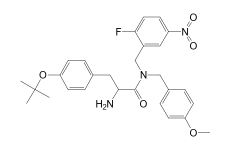 2-Amino-3-(4-tert-butoxyphenyl)-N-(2-fluoro-5-nitrobenzyl)-N-(4-methoxybenzyl)propanamide