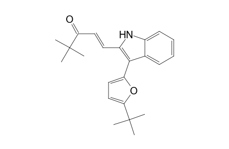 (1E)-1-[3-(5-tert-Butyl-2-furyl)-1H-indol-2-yl]-4,4-dimethylpent-1-en-3-one