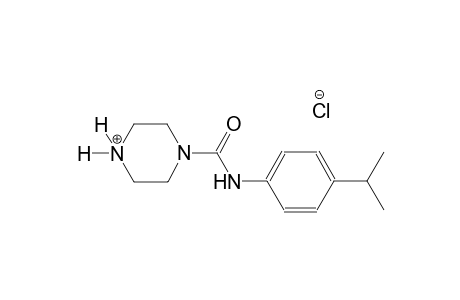 piperazinium, 1-[[[4-(1-methylethyl)phenyl]amino]carbonyl]-,chloride