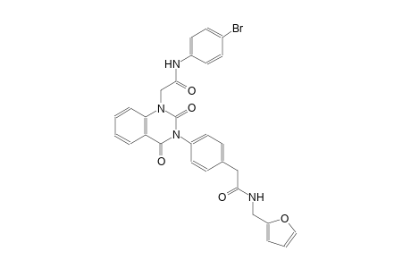 2-[4-(1-[2-(4-bromoanilino)-2-oxoethyl]-2,4-dioxo-3(2H,4H)-quinazolinyl)phenyl]-N-(2-furylmethyl)acetamide