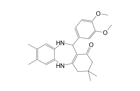 11-(3,4-Dimethoxyphenyl)-3,3,7,8-tetramethyl-2,3,4,5,10,11-hexahydro-1H-dibenzo[b,e][1,4]diazepin-1-one