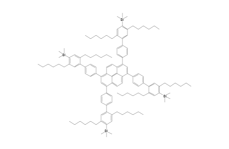1,3,6,8-Tetrakis(2',5'-dihexyl-4'-trimethylsilylbiphenyl-4-yl)pyrene