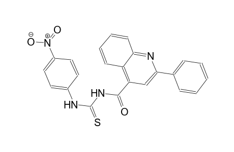 N-(4-nitrophenyl)-N'-[(2-phenyl-4-quinolinyl)carbonyl]thiourea