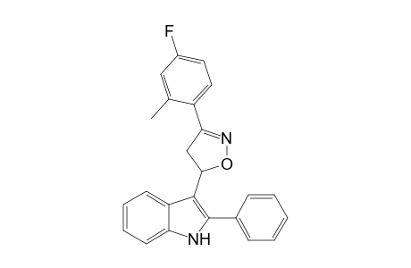 3-[3-(4-Fluoro-2-methylphenyl).delta.2-isoxazolin-5-yl]-2-phenylindole