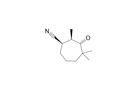 (1R,2R)-2,5,5-Trimethyl-3-oxocycloheptanecarbonitrile