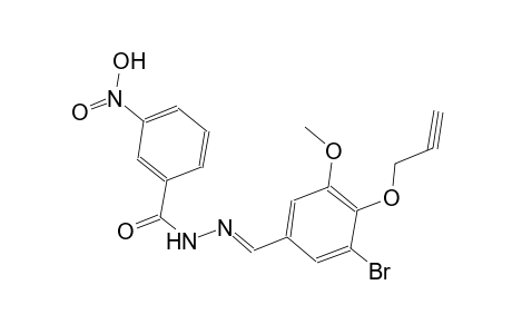 N'-{(E)-[3-bromo-5-methoxy-4-(2-propynyloxy)phenyl]methylidene}-3-[hydroxy(oxido)amino]benzohydrazide