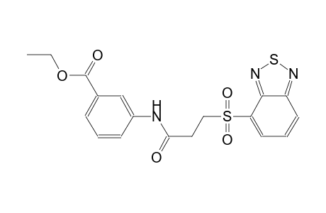 benzoic acid, 3-[[3-(2,1,3-benzothiadiazol-4-ylsulfonyl)-1-oxopropyl]amino]-, ethyl ester