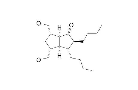 (2S,3R,3aS,4R,6S,6aS)-2,3-dibutyl-4,6-dimethylol-3,3a,4,5,6,6a-hexahydro-2H-pentalen-1-one