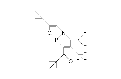 7-tert-Butyl-4-(dimethyl-acetyl)-2,3-bis(trifluoromethyl)-1-aza-6-oxa-5-phospha-bicyclo(3.3.0)oct-7-ene