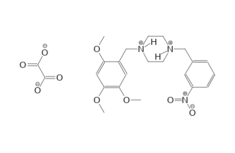 1-(3-nitrobenzyl)-4-(2,4,5-trimethoxybenzyl)piperazinediium oxalate