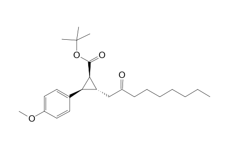 t-Butyl [(1R,2S,3R)-3-(p-methoxyphenyl)-1-(2'-heptyloxoethyl)]cyclopropane-2-carboxylate