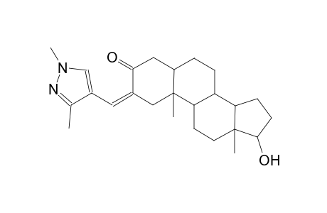 1H-Cyclopenta[a]phenanthren-3-one, 2-[(1,3-dimethyl-1H-pyrazol-4-yl)methylidene]tetradecahydro-17-hydroxy-10,13-dimethyl-
