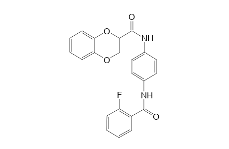 2,3-Dihydrobenzo[1,4]dioxine-2-carboxylic acid, [4-(2-fluorobenzoylamino)phenyl]amide