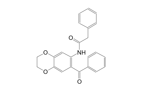 benzeneacetamide, N-(7-benzoyl-2,3-dihydro-1,4-benzodioxin-6-yl)-