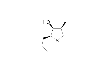 syn,syn-(2SR,3SR,4RS)-3-Hydroxy-4-methyl-2-propylthiaolane