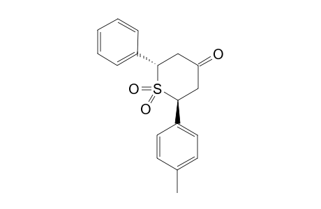 2R-(PARA-METHYLPHENYL)-6C-PHENYL-THIAN-4-ONE-1,1-DIOXIDE