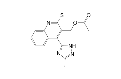 3-Acetoxymethyl-4-(3'-methyl-1',2',4'-triazol-5'-yl)thioquinaldine